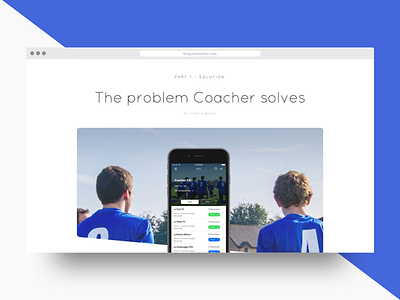 Coacher Locker blog coacher iphone minimalist simple web