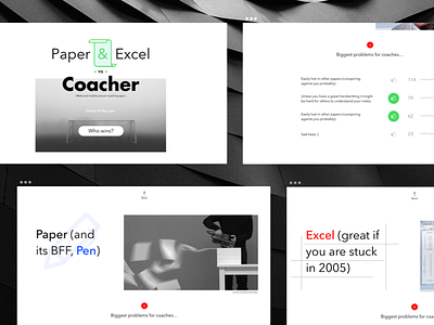 Vs Coacher coacher minimalist simple site white