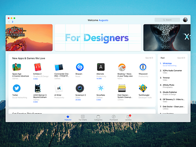 Mac App Store Redesign app apple desktop games mac redesign store