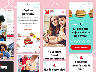 Catering Home Mobile convenience store design design system desktop doodles flexible layouts food home page home page design homepage illustration mobile responsive ui ui design web design