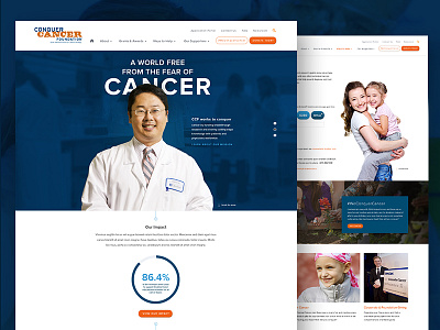 Conquer Cancer Foundation Desktop association cancer desktop donation foundation nonprofit web design