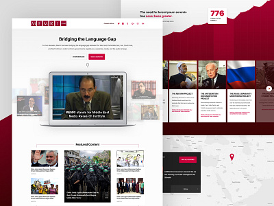 MEMRI Landing card ui data graph news stats stories ui design ux design web design