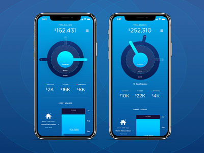 Financial Wellness - Handles Concept account apple watch application bank checking credit data design finance financial interface ios iphone mobile mobile app money savings ui design ux watch