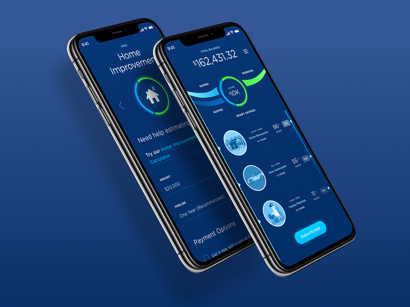 Financial Wellness - Ribbon Concept account apple watch application bank checking credit data design finance financial interface ios iphone mobile mobile app money savings ui design ux watch