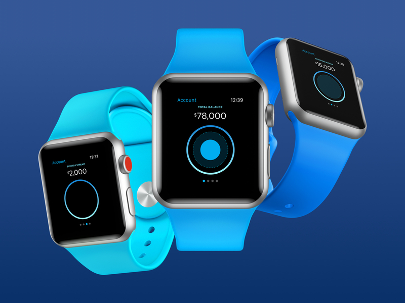 Financial Wellness - Circle Concept [Watch] account apple watch application bank checking credit data design finance financial interface ios iphone mobile mobile app money savings ui design ux watch