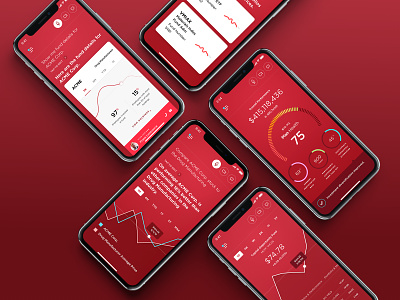 Investment App Showcase II account apple watch application bank credit data design finance financial interface investing ios iphone market mobile mobile app money ui design ux watch