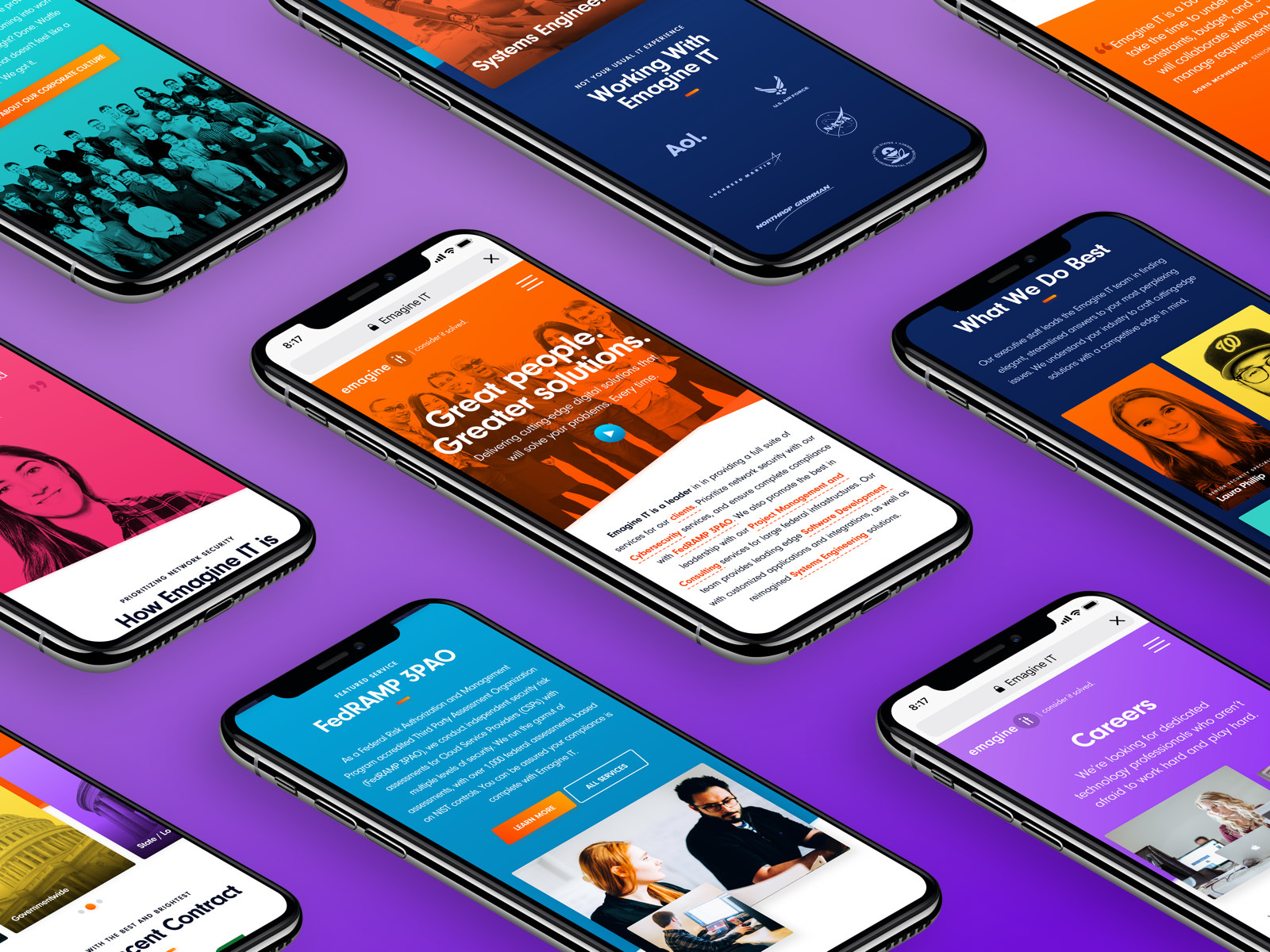 Emagine IT Mobile Showcase I by 🔊 Randall Parrish 🔊 on Dribbble