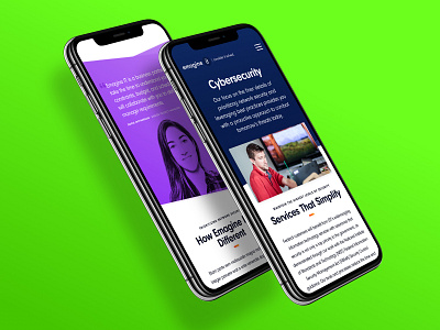 Emagine IT Mobile - Individual Service contracts design design system homepage information technology mobile multicolored neon people photo overlay responsive services team ui ui design ux design web design