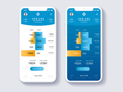 Banking App - Jenga Concept account apple watch application bank checking credit data design finance financial interface ios iphone mobile mobile app money savings ui design ux watch