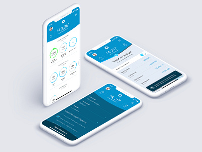 Banking App - Goals account apple watch application bank checking credit data design finance financial interface ios iphone mobile mobile app money savings ui design ux watch