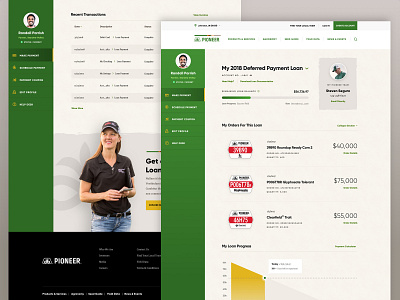 Pioneer Account agriculture design design system desktop farm flexible layouts mobile responsive ui ui design web design