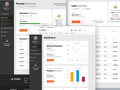 Pioneer Dashboards agriculture components design design system desktop farm flexible layouts mobile responsive ui ui design web design