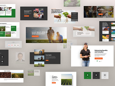 Pioneer Components agriculture design design system desktop farm flexible layouts mobile responsive ui ui design web design