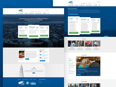 Alexandria Small Business Development Center design desktop homepage homepage design mobile responsive ui ui design web design