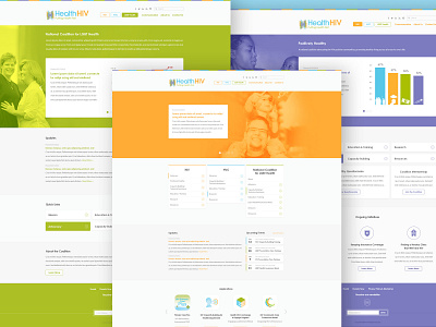 Health HIV advocacy association design desktop mobile responsive ui ui design web design