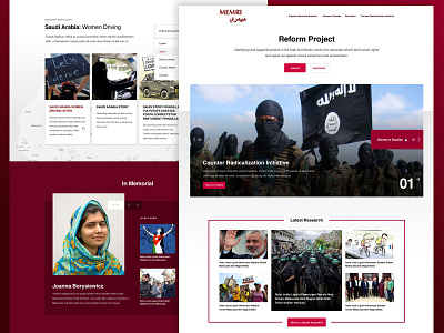 MEMRI Reform Project design desktop news news feed responsive ui ui design ux web design