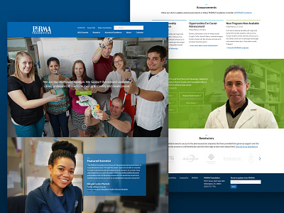 PhRMA Foundation association design desktop foundation homepage homepage design mobile responsive ui ui design web design