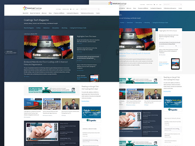 Coatings Tech Magazine archive design desktop magazine news responsive ui ui design web design
