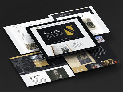 Wonder Of Will Showcase design desktop event gold museum resource responsive shakespeare ui ui design web design