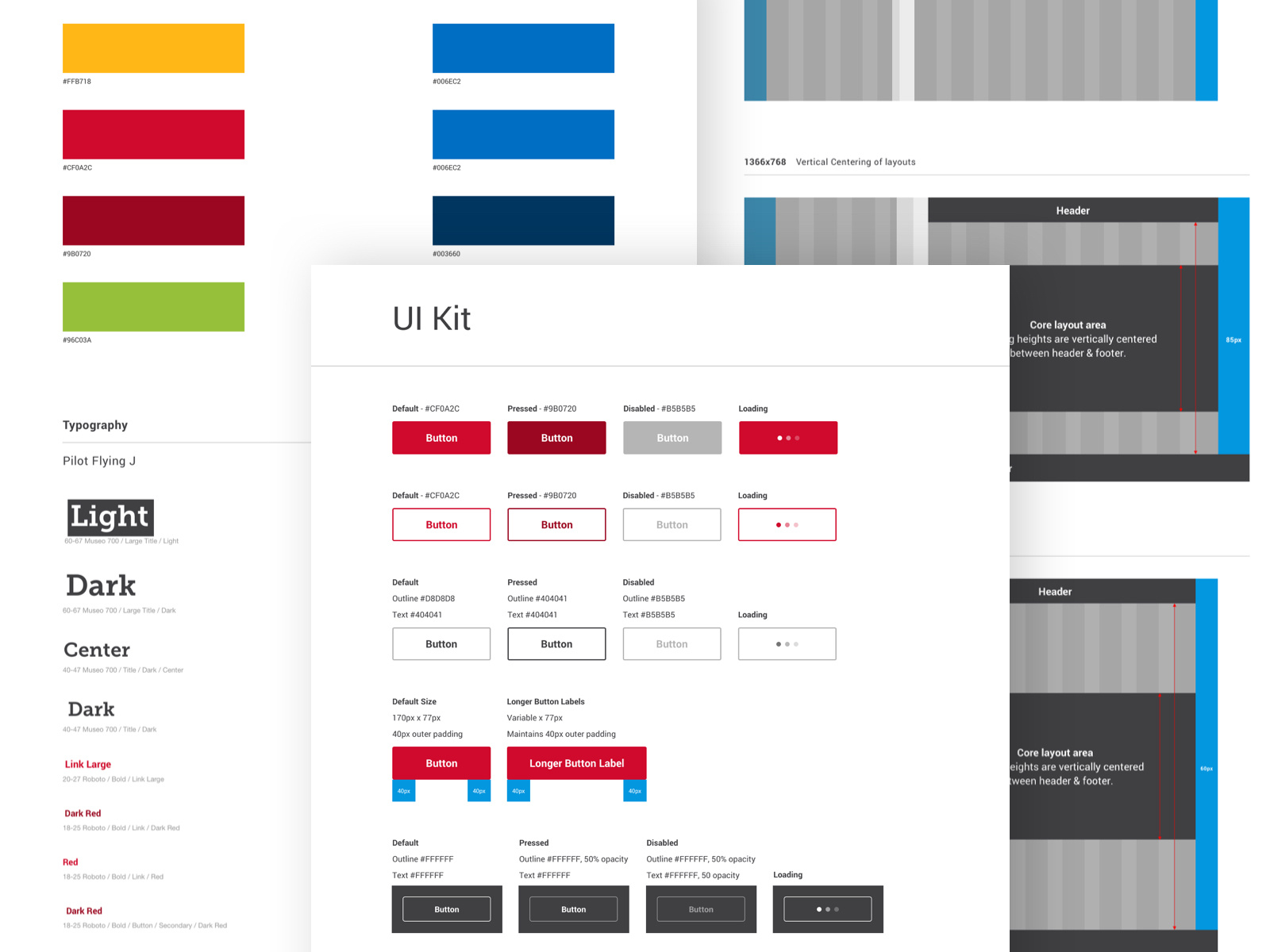 Pilot Flying J UI Kit by 🔊 Randall Parrish 🔊 on Dribbble