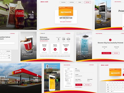 Pilot Scrolling Showcase advertising design desktop energy gas kiosk promoted content responsive sponsored travel truck stop ui ui design web design