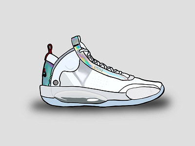 Quarantine Shoe Illustration #5 - Air Jordan XXXIV