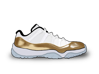Quarantine Shoe Illustration #8 - Air Jordan XI Low air art design illustration ipad jordan nike procreate shoe