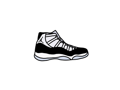 Quarantine Shoes #13 - Jordan XI Concord air art design illustration ipad jordan nike procreate shoe vector