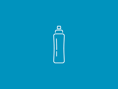 Bike Bottle Icon art bicycle bike blue design icon icon set illustration line drawing