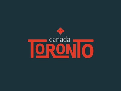 Toronto Canada Type art canada toronto type typography vector