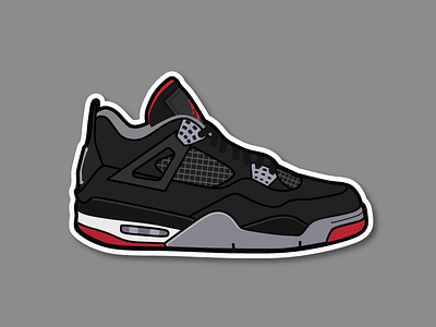 Jordan IV Sticker