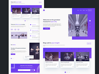 Meseumu Landing Page design design app gradient landingpage purple ui uidesign user interface ux ui ux design web web ui webdesign website