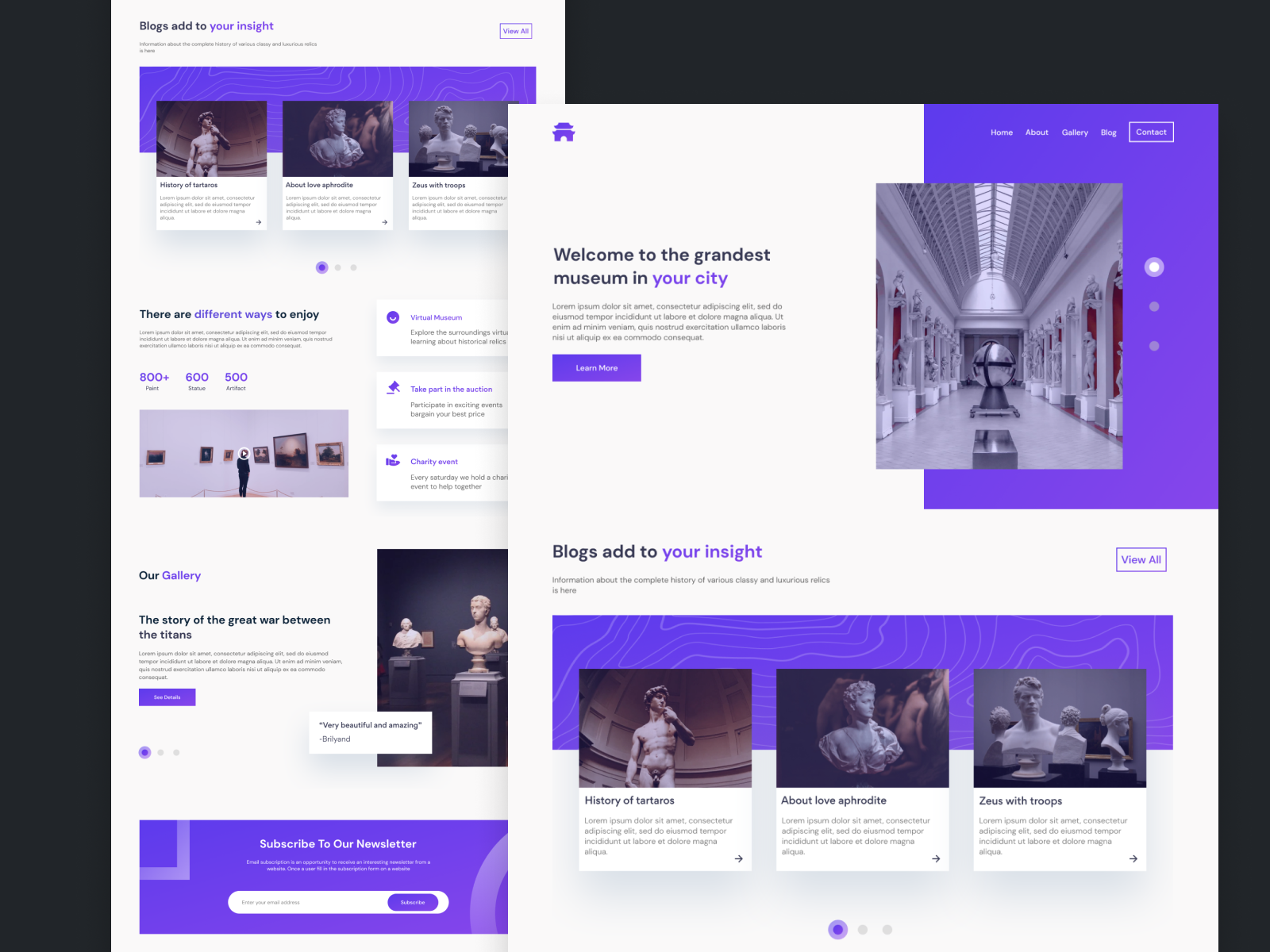 Meseumu Landing Page by Brilyandika Andhana on Dribbble