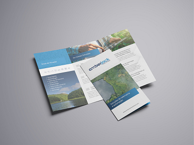 Amberjack Solutions - Trifold amberjack clean corporate design design mockup modern trifold