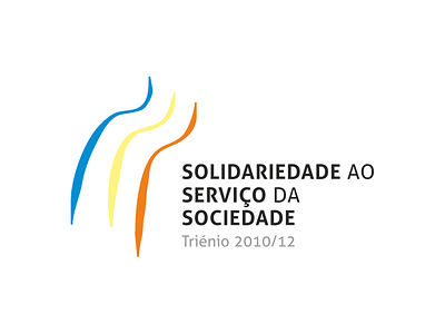 Solidariedade ao Serviço da Sociedade community institution logo minimal social