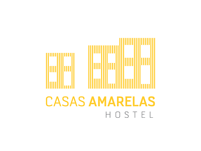 Casas Amarelas Logo architecture azores clean logo minimal