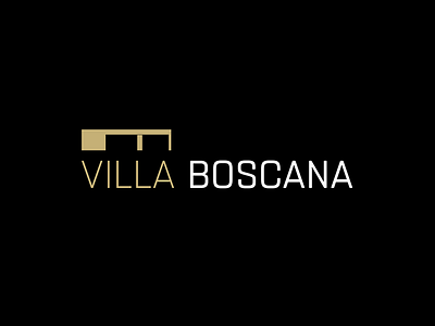 Villa Boscana Logo clean corporate design logo luxury minimal real estate realestate