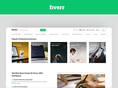 All Kind of Professional Services available feature fiverr professional services ui ux web work