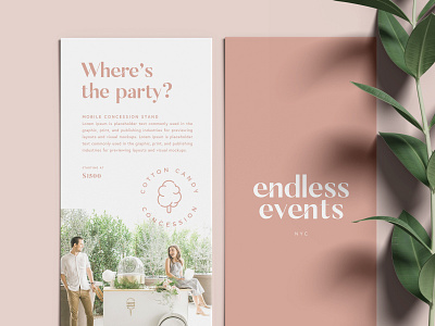 Endless Events Brochure bochure concession cotton candy event events kids logo party weddiing wedding
