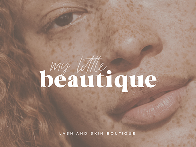 My Little Beautique Logo boutique branding brow freckles lash lashes logo skin skincare