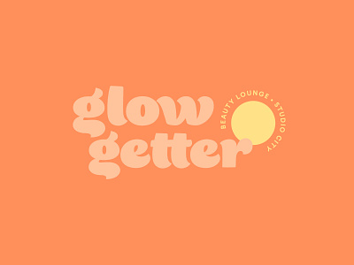 Glowgetter Logo 2 beauty color colors glow orange peach skin sun sunny yellow