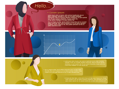 Illustration for Presentation design illustration ui ux vector