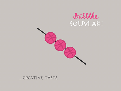 Dribbble Souvlaki debut food