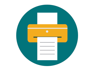 simple printer icon icon ui ux