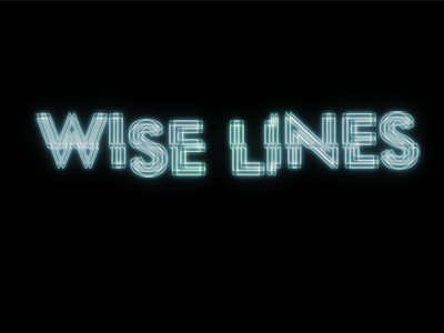 Neon style text typography