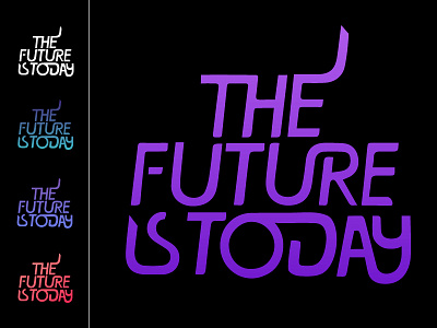 The Future i Today design future gradient logo