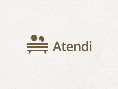 Atendi icon logo mark social symbol