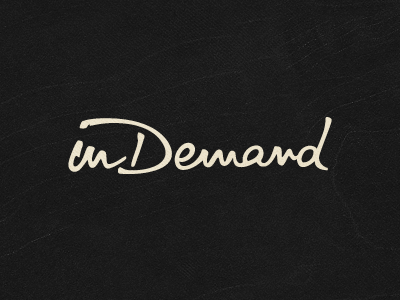 inDemand handwritten logo script signature