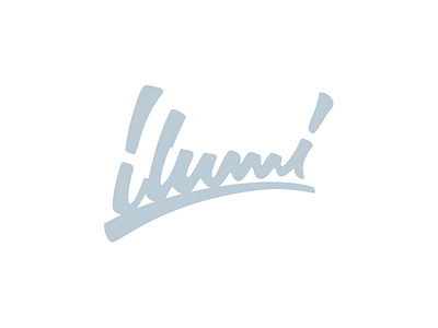 Ilu 2 handwritten lettering logo script