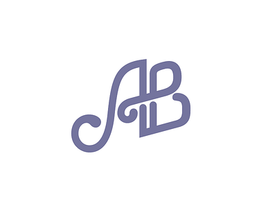 AB fashion logo mark monogram